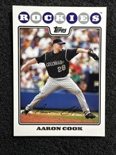 AARON COOK #34 2008 Topps Baseball QTY (Buy 10 get 10 FREE)