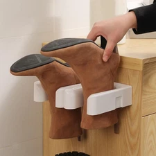2Pcs Wall Mount Boot Racks Holder Brackets Space Saver Support Decor Wader