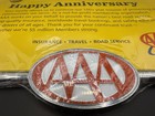 AAA Member 40 Years License Plate Frame still sealed! Chrome with red lettering! — photo 5