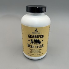 Ancestral Supplements Grass Fed Beef Liver 180Caps Exp 12/27
