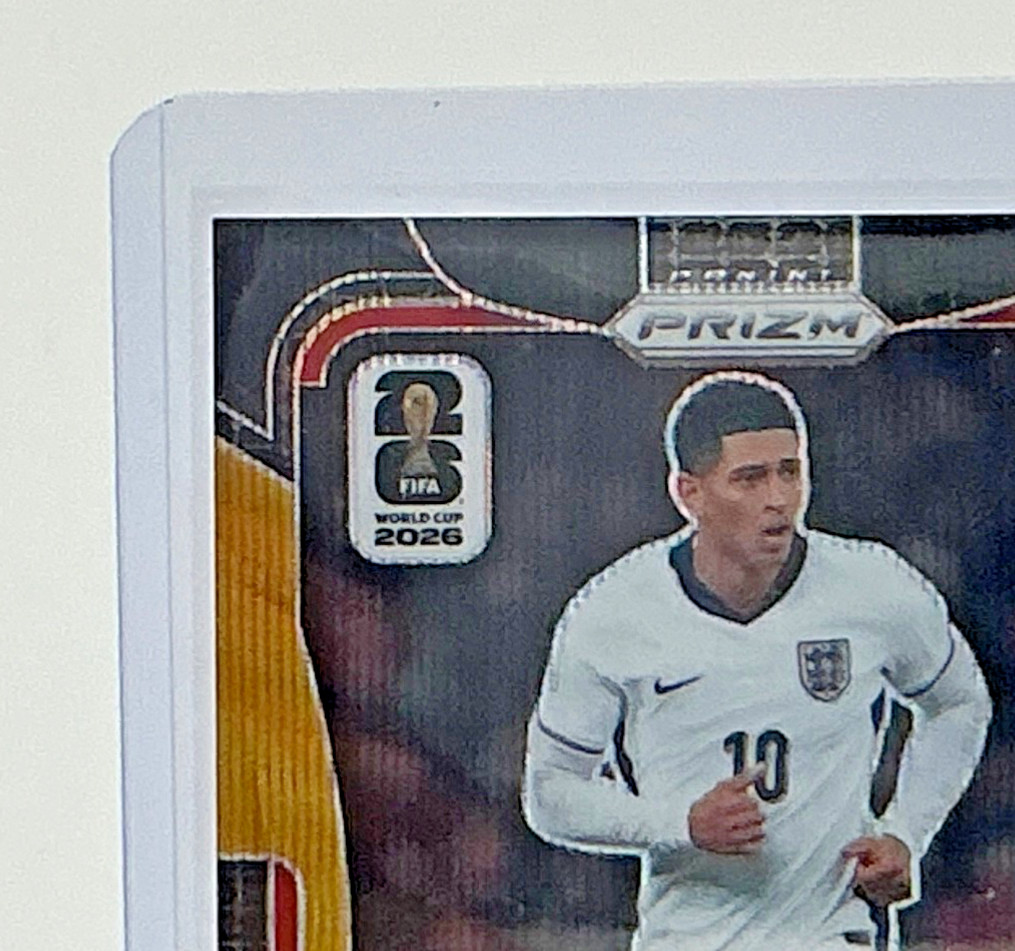 Jude Bellingham 2026 Panini Prizm FIFA World Cup BLACK GOLD 4/8 SSP #114 England view 2
