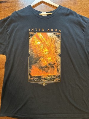 Inter Arma shirt XXL - black - Heavy Metal band - fire