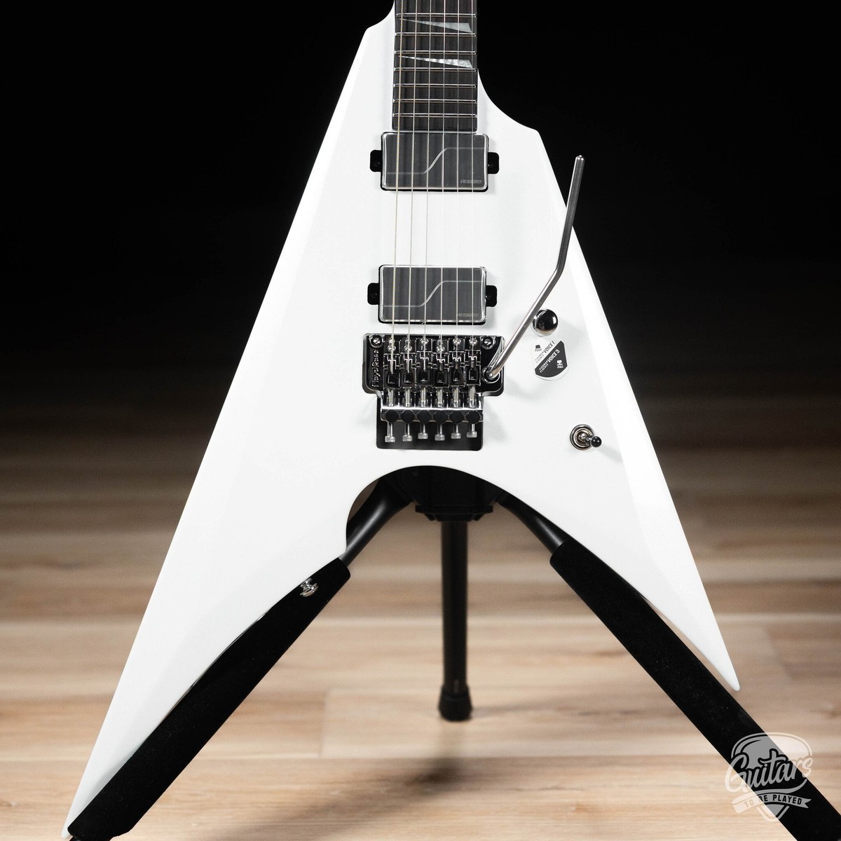 Arrow エレキギター Vシェイプ ESPケース付き ESP LTD Arrow-1000 Fishman Fluence Floyd Rose Guitar – Pearl White
