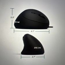NEW Wired Vertical Mouse SMALL Ergonomic Mouse High Precision Optical 3 DPI BLK