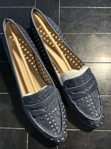 J Crew Collins Navy Loafer Women’s 9.5 NIB (Missing Box Lid) - Picture 3 of 5