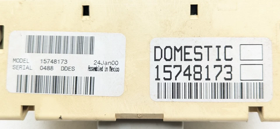 1999-2002 Chevrolet Tahoe REAR Ceiling climate control switch OEM - Image 2 of 4