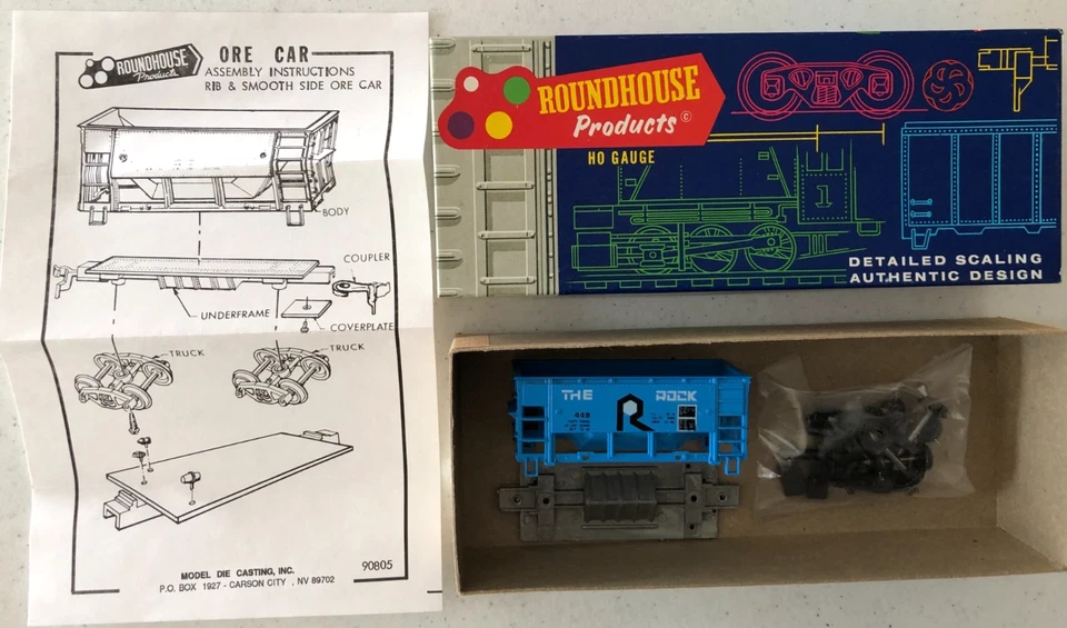 Roundhouse Products, HO Scale Ore Car Kit, Item 1419 Rock Island 449, NIB - Image 3 of 4