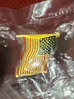 R.O.C. VINTAGE Enamel Lenticular AMERICAN FLAG WAVING. Lapel Hat Tie pin, Sealed — photo 3