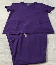 FIGS Womens Scrubs Set Technical Collection Purple XXL Top  Pants Medical Set