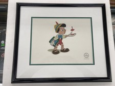 PINOCCHIO WALT DISNEY "HERE'S YOUR APPLE" SERICEL ED OF 5000 w/COA