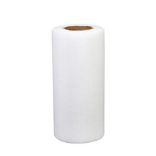 Polyester White Tulle Roll 22 Meters Length 15 cm Width for Wedding Decor