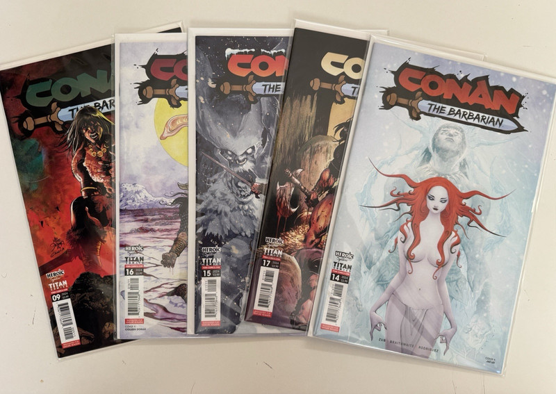 Conan The Barbarian 5 book lot / 9, 14, 15, 16, 17 / Titan Comics 2024