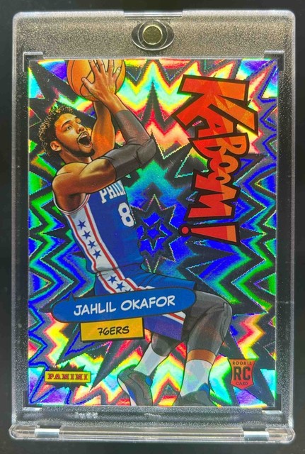 2015-16 Panini Excalibur Jahlil Okafor Kaboom! SSP RC Rookie #19 76ers