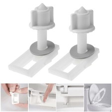 2Pcs Repair Tool Replacement Toilet Seat Hinge Bolts Screws Fixing Fitting Kit