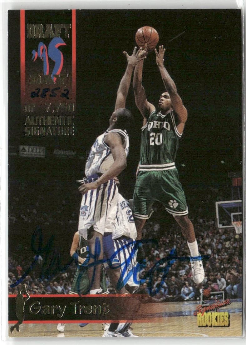 Gary Trent Basketball Autographed Sports Trading Cards