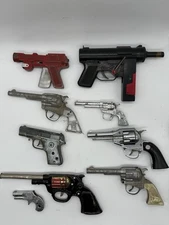 (9) Antique Toy Guns-  Roy Rogers Hubley Nichols Remington Mattel Cowboy Champ