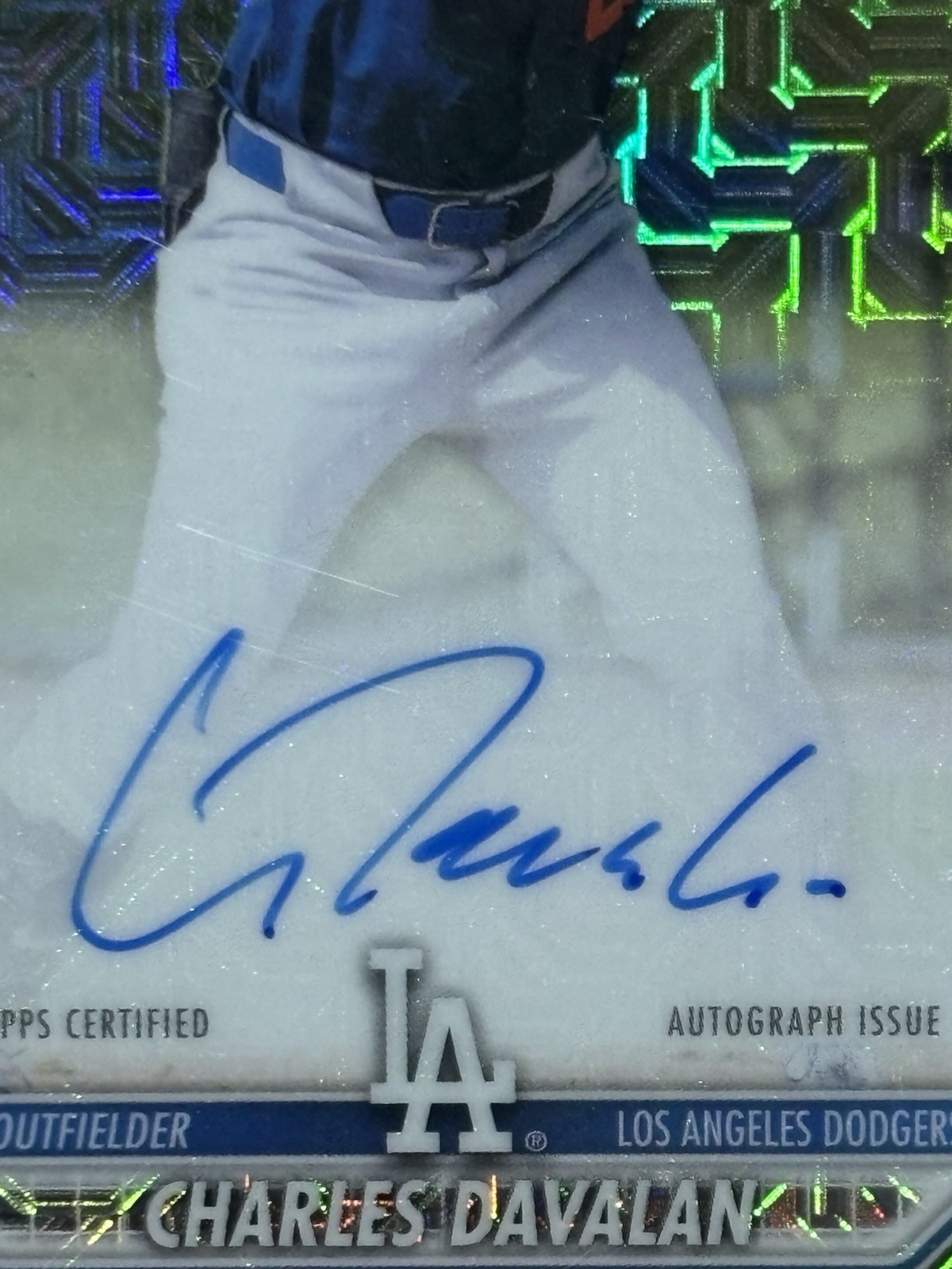 2026 Bowman Chrome 2 Card Charles Zavala Lot- Chrome Auto & Chrome- LA Dodgers view 7