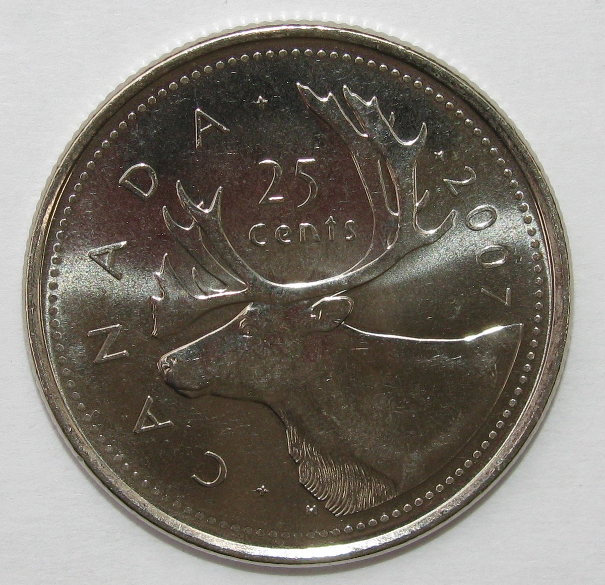 DOUBLE SIDED CANADIAN QUARTER DOLLAR COIN [25CENT CANADIAN DOLLAR