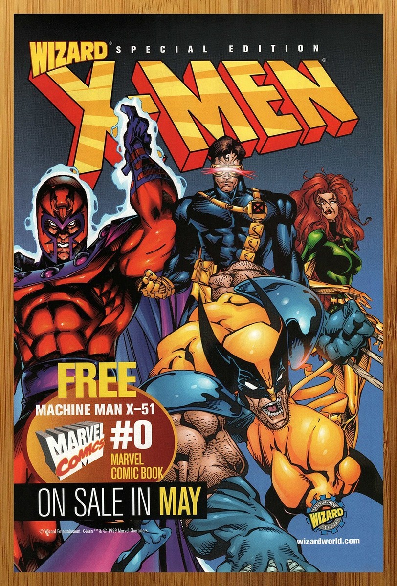 1998 Wizard X-Men Special Print Ad/Poster Magneto Bart Sears