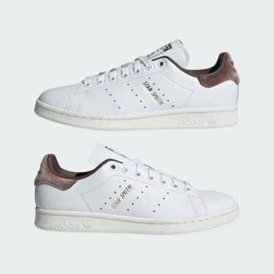 Adidas Stan Smith Shoes Sneakers White Velvet Brown IF7003 Womens Size