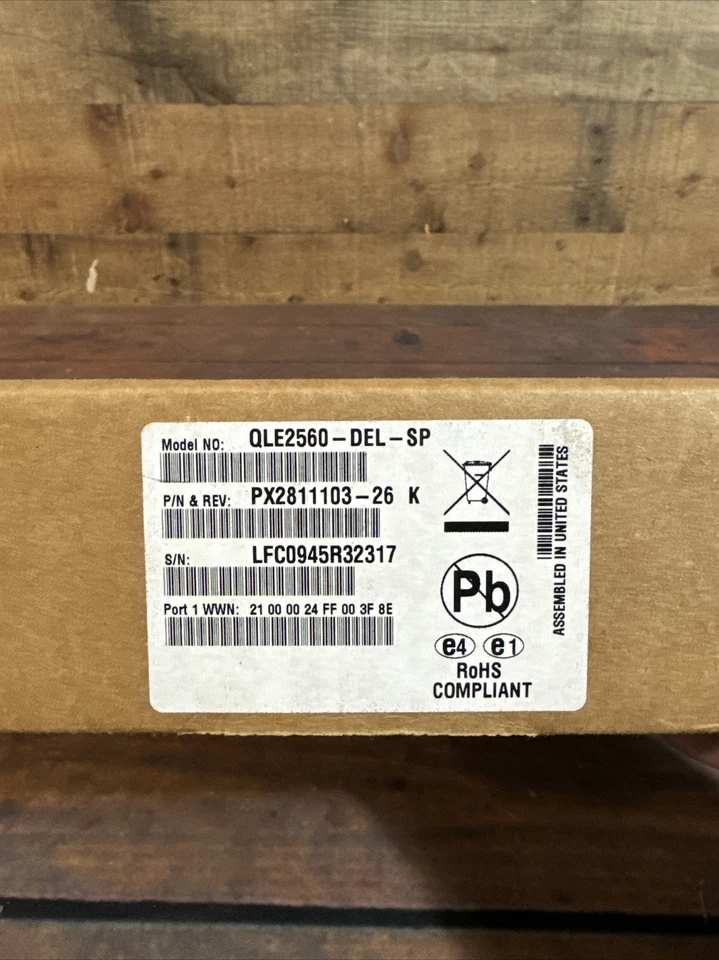 DELL 0H05TJ QLE2560 8GB FC SINGLE PORT PCIe x8 SEALED BOX - Image 2 of 4