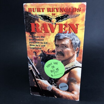 【送料無料】ＧT－23　Best of Raven in ECW　【ＶＨＳ】 Raven (VHS, 1997) Action, Rare Cover Art Burt Reynolds, Krista