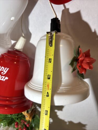 Vintage Light-Up Christmas Bell Set - "Merry Christmas" & "Happy New Year" PLUS! - Bild 2 von 9
