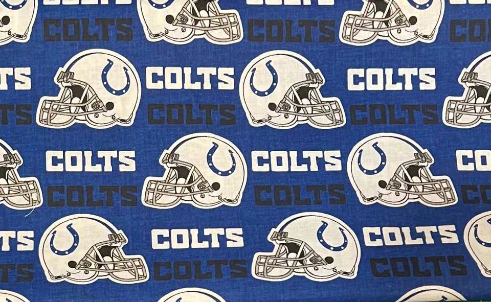 Tela para casco Indianapolis Colts, FAT QUARTER, fútbol 100 % tela de algodón B Foto 2 de 3