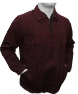 burgundy work jacket