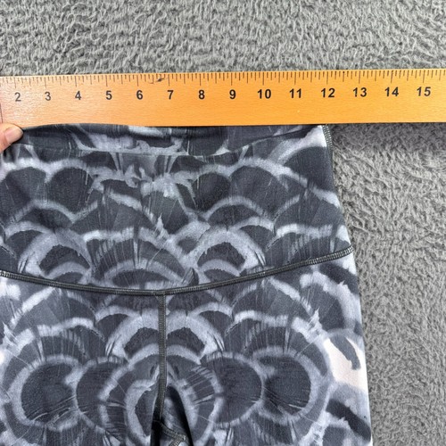 Lululemon Leggings Women Small Gray All Over Print Yoga Lounge Athletic Clouds - Picture 4 of 14