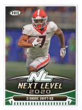 Football Card - 2020 D'Andre Swift 98 Green - Georgia Bulldogs Sage Draft NFL RC