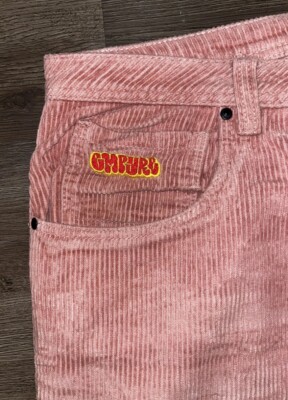 Empyre Relax Corduroy Pants Mens 30x28 Pink Loose Fit Straight