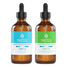 1ness Water Treatment Drops - Glass Bottles - 4oz Kit (HCLKit)