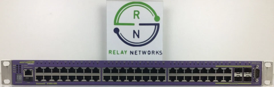 Extreme Networks 16301 Summit X480-48T 48x 1GB RJ45 4x 1GB SFP 2x 10925 Adv Edge - Image 4 of 4