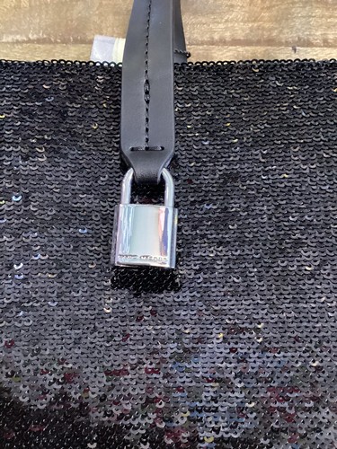 Marc Jacobs Mini Grind Umhängetasche schwarz Pailletten AUTHENTISCH neu mit Etikett - Bild 2 von 6