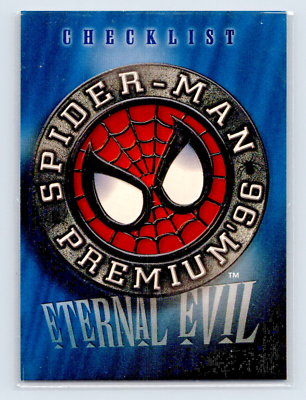 1996 Fleer Spider-Man Premium Checklist #100 Trading Card Eternal