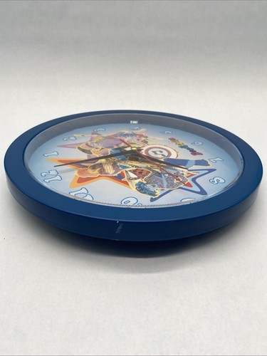 RARE Vintage DOODLEBOPS Wall Clock BLUE Kids Display only or FOR PARTS OR REPAIR - Picture 5 of 12