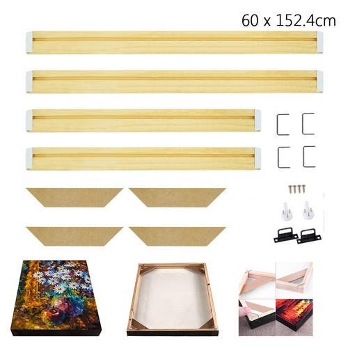 CANVAS STRETCHER BARS FRAMES STRIPS KITS DIY FOR OIL PAINTING WALL ART 70 SIZES - Picture 27 of 28