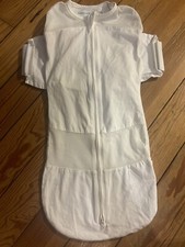 Happiest Baby Snoo MEDIUM Sleep Sack Swaddle Organic Cotton White