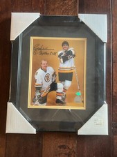 RICK MIDDLETON Signed Autographed BOSTON BRUINS  13x16 Photo Custom Framed COA