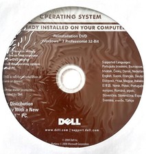 Windows 7 Pro 32-Bit Operating System Reinstallation DVD Multilingual, 8X4PY