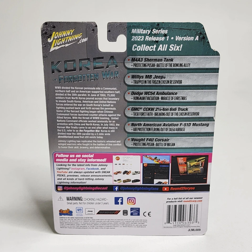 Johnny Lightning Forgotten War North American Aviation F-15D Mustang New - Image 2 of 4