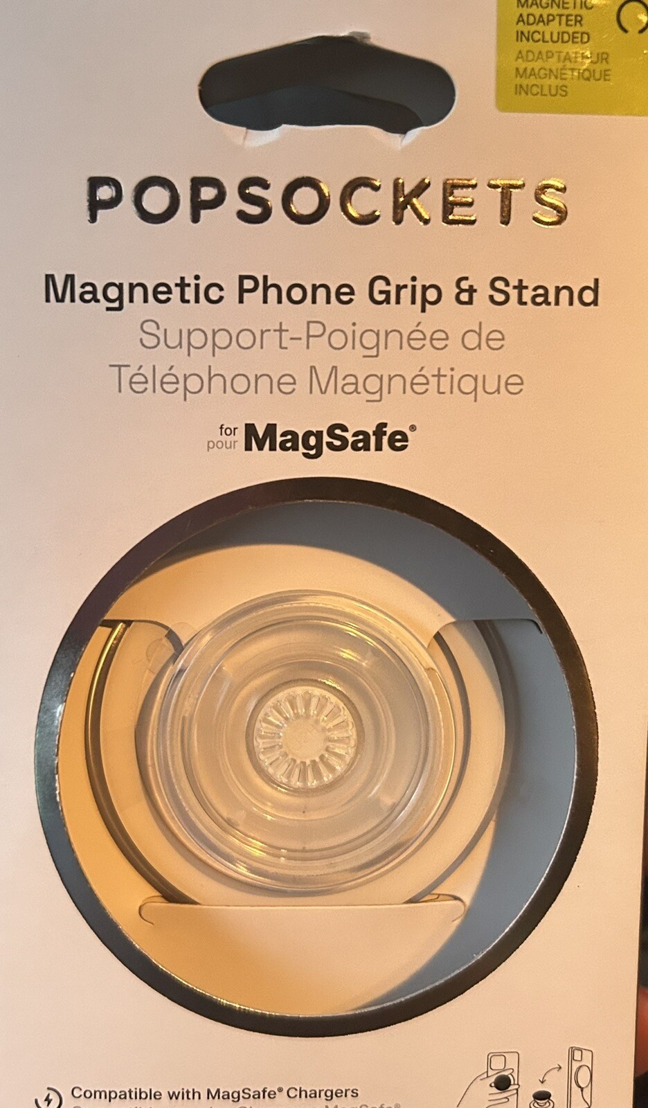 PopSockets Popgrip Clear Sparkle PopSocket Phone Grip & Stand-image