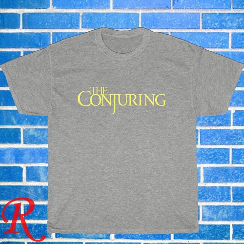 New The Conjuring Movie Logo Black/Grey/Navy/White Size S-5XL Unisex T-Shirt - Picture 2 of 8