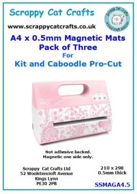 Kit & Caboodle Pro Cut Magnetic Mats, 3 Pack A4 by Scrappy Cat Crafts