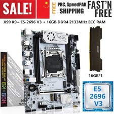 X99 K9 Motherboard LGA 2011-3  Xeon E5 2696 V3 CPU 16G DDR4 2133MHz ECC RAM Kit