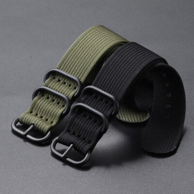 18mm 20mm 22mm 24mm Multiple Colour Military Nylon Watch Strap Band for Unisex