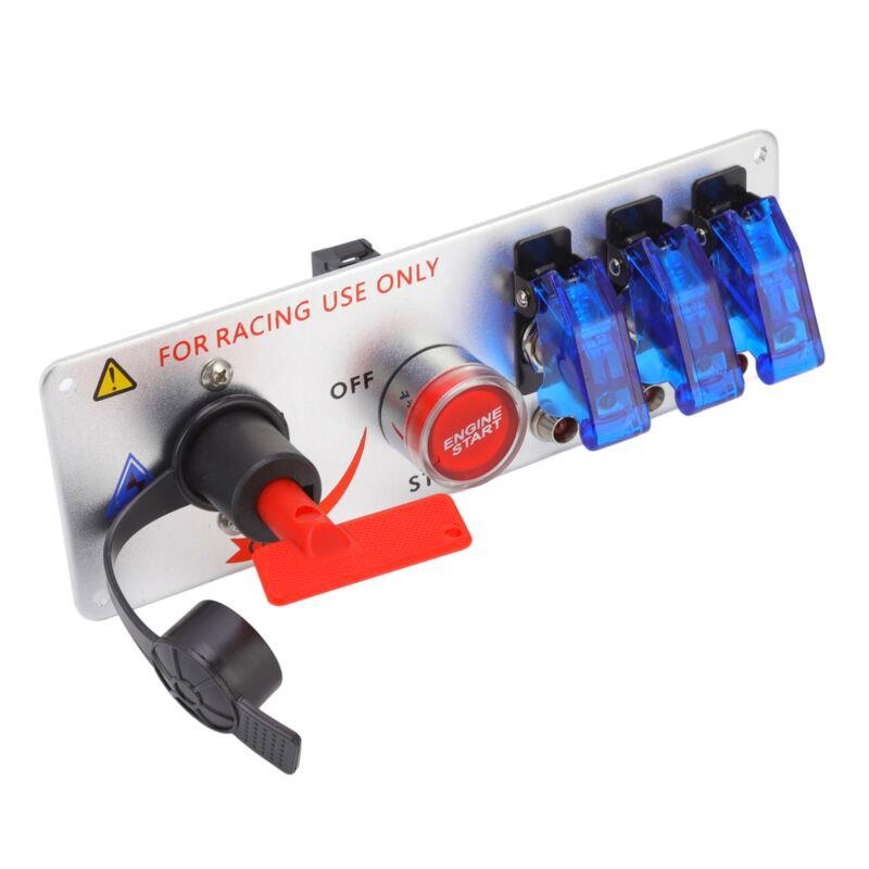 12V 5-in-1 Toggle Ignition Switch Panel with Engine Start Button