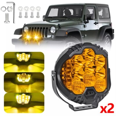 2X LED Arbeitsscheinwerfer KFZ 75W 12V 24V Auto Flutlicht Traktor Scheinwerfer