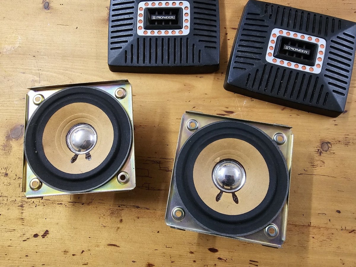 Pioneer TS-100 Retro Full Range Speakers 4 ohms Ceramic Magnet